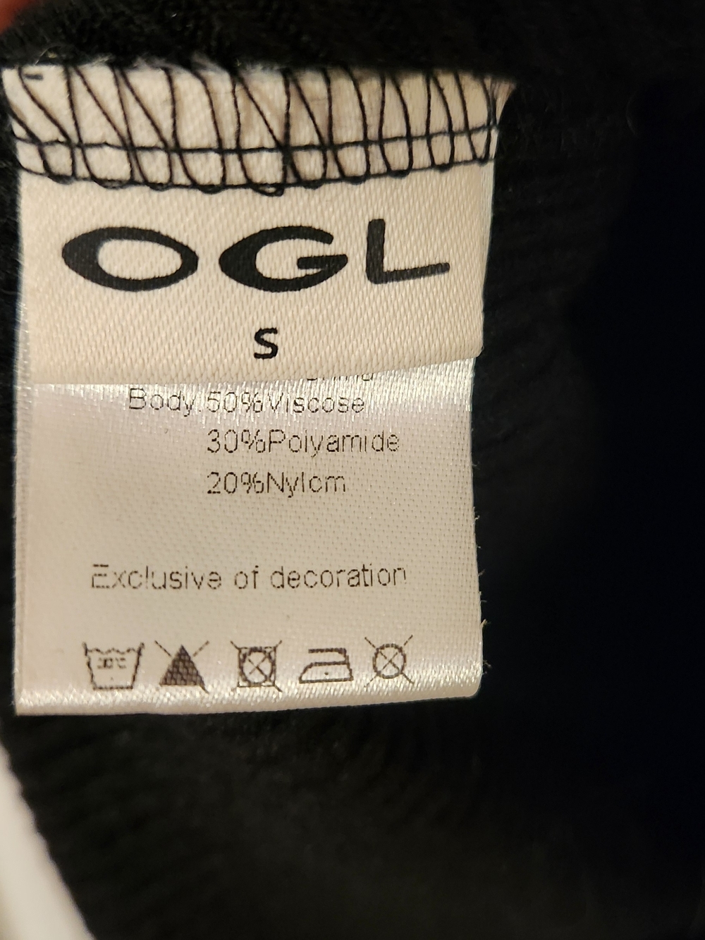 OGL Women's Black Sweater - Classic Knit Pullover (S)